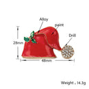 Rhinestone Crystal Enamel Family Gifts Wedding Christmas Brooch Pins A