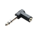 2Pcs 3.5mm Stereo Female to 6.35mm 1/4inch Male Headphone Audio Converter