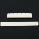 White Guitar Parts 6 String Classical Guitar Bone Bridge Saddle And Nut Set V1A1