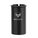 Alloy 31.6mm Seatpost to 27.2mm Bicycle Seat Tube Sleeve Adapter-60mm Black