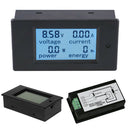 DC 6.5~100V LCD Digital Combo Panel Volt Amp Power Watt Meter Safe Monitor 50A