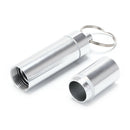 Aluminium alloy Survival Waterproof Keychain Pills Case Medicine Container OZ