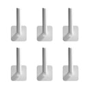 6x Kitchen Heavy Self-adhesive Hooks Cutting Board Pot Cover Racks Kitchen Tools