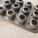 12 Cavity Mini Cheesecake Pan with 12 Pieces Removable Bottom