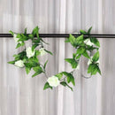 1 Pc Artificial Rose Flower Rattan Green Leaf Garland Vine Home Wall Party  B2Q9