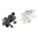 48pcs Brass Metal Round Stud Earring