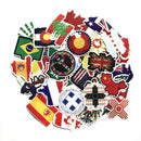 52pcs Classic National Flags Stickers Toys for Children In Countries Travel Map