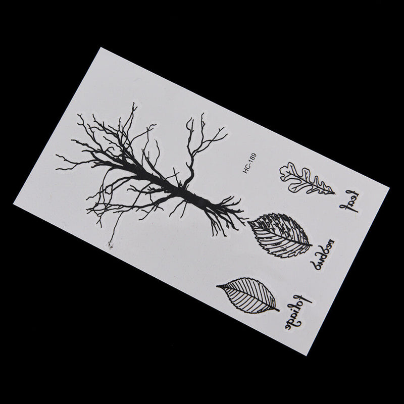 Leaf Tree Temporary Tattoos Body Arm Leg Waterproof Flash Tattoo Stickers B Bj