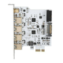 Pci-E To Usb3.0 4-Port Type-C Adapter Expansion Card Connector Dual Interfa