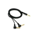 6.35mm Male Stereo to 2x 6.35mm Male Right Angle Y Splitter Audio Cable