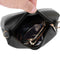 Portable Casual Women Leather Mini Sling Pure Messenger Bags (Black)