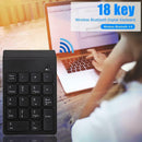 Mini Bluetooth Numeric Keypad Wireless Number Pad 18 Keys Keyboard for PC