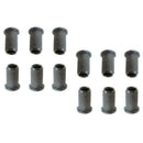 12x Black Guitar Body String Mounting Ferrules For Electric Guitar Accessory