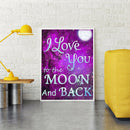 5D DIY Full Drill Diamond Painting Purple Love Cross Stitch Embroidery Set