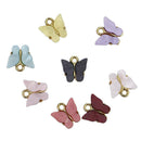 Fashion 10X Butterfly Setting Acrylic Charms Lovely DIY Animal Pendant Jewelry