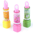 1PC Child Lipstick Shaped Eraser Student Stationery Xmas Gift Pencil Erasers  Gw