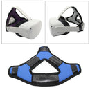 Easy Install Head Strap Pad Cushion Headband Fixing for Oculus Quest2 Blue