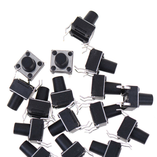 50X 6*6*8mm Tactile Push Button Switch Tact Switch Micro Switch 4-Pin hhA Sn