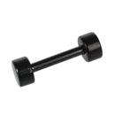 1 Pair of Men's Barbell Titanium steel Ear Studs Earrings 3mm Black N4Y1