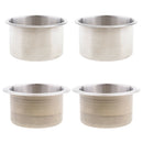 4x Boat Recessed Stainless Steel Cup Drink Can Holder For RV Trailer 90mm &