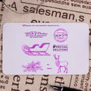 Christmas Transparent Silicone Seal Paper Cutting Mold for Scrapbook (Seal)
