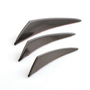6x Universal Fit Front Bumper Lip Splitter Fins Body Spoiler Black