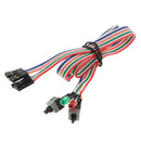 2x 60cm ATX Desktop Case Power On Off Reset Switch Cable with 2 x LED Lights
