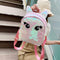 Eyes Print Small Backpacks Women Sequins Shoulder School Bags (Light Pink)