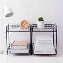 Double-Layer Tableware Storage Rack Holder Shelf Dish Drain For Kitchen Sto