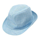 Men Women Unisex Summer Beach Hat Sun Jazz Panama Gangster Cap Trilby Fedor