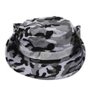 Outdoor Fishing Camping Hiking Sun Cap Round Rim Brim Men Women Hat Grey Wh