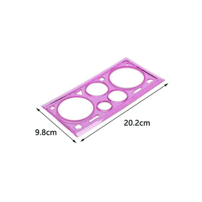 1pcs Multifunctional Children Variety Spirograph Drawing V Plastic Color Ru M1P8