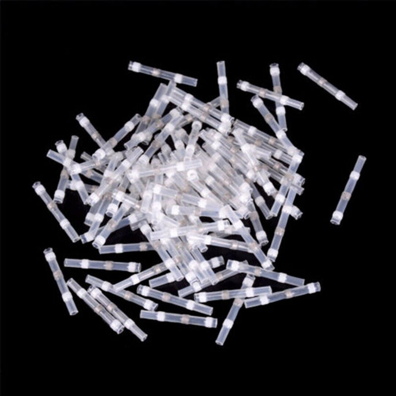 50pcs 26-24AWG Waterproof Solder Sleeve Heat Shrink Wire Splice Connector