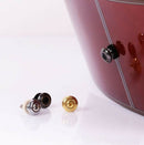 2 Pcs Guitar Strap Buttons Strap Locks Straplocks Mushrooms Heads Chrome SP