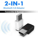 3.5mm Wireless USB Mini Bluetooth5.0 Aux Stereo Audio Music Car Adapter Recei BX