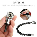 2pcs Right Angle Drill and Flexible Shaft Bits Extension Screwdriver Bit Holder-