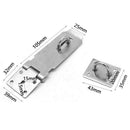 Hasp Staple Shed Latch Stainless Steel Door Lock Padlock Clasp (B 4 inch) A