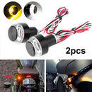 2Pcs Motorcycle Handlebar End 12V LED Turn Signal Lamps Side Marker Lights Lamp