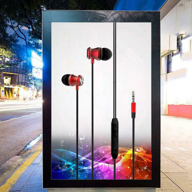 G10 3.5mm Wired Deep Bass Music Calling Line Control Earphones w/MIC