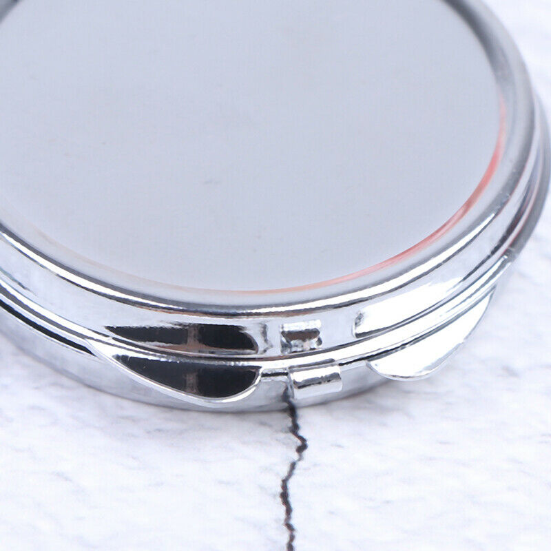 Personalised Folding Mirror Key Ring Keychain Portable Compact  CosmetE Gw