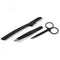 3x Professional Stainless Steel Eyebrow Cutter Eyebrow Scissors Eyebrow Knif BX