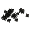 10x Cooling Module, Aluminum Heat Sink Heatsink Cooler Fin for Raspberry Pi 2,