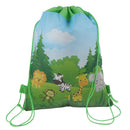 Jungle Animals Drawstring Bag Travel Storage Bag Backpacks Kids Birthday Gif Gw