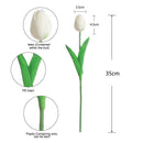 20 Stems of Tulip Artificial Flowers Bouquet, Perfect for Wedding, Bridal,