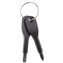 Screwdriver Charm Keychain Keyring Travel Hiking Outdoor Portable Tool Black