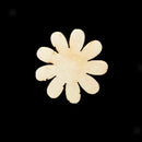 50pcs Plain Wood MDF Flower Shape Wooden Crafts Embelishments Wood Tags 3cm