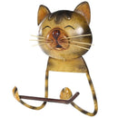 Cat Towel Rack Retro Toilet Paper Holder Bathroom Storage Rack Hanger Shelf A2E9