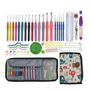 Crochet Hooks Kit with Case, 46X Crochet Hooks Set, Ergonomic Crochet Hooks