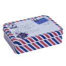 Retro Tin Small Rectangular Iron Storage Jars Jewelry Box Home Decoration G
