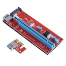 PCI Express Riser Card 1x to 16x USB3.0 Cable Power Wire for Bitcoin Mining